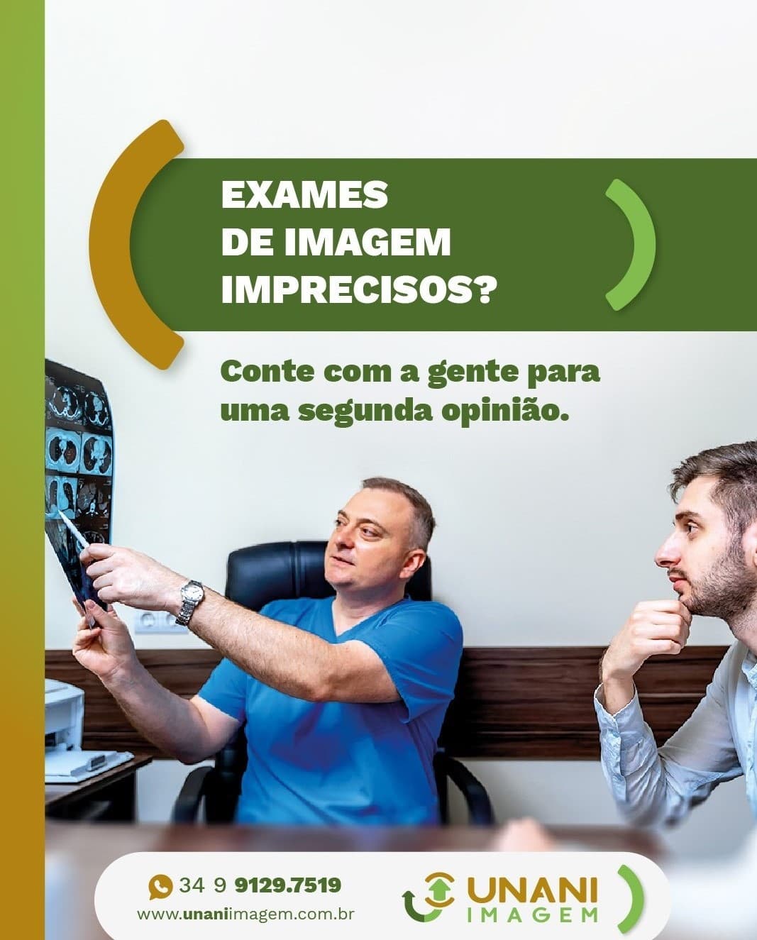 Exames de imagem imprecisos? Conte com a gente para uma segunda opinião.
